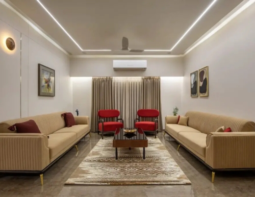 The 4 BHK Flat In Baroda Stands As A Minimalist Allure | ID Creators Interior Designers